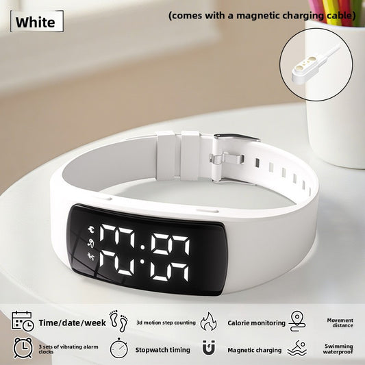 Simple Waterproof Fitness Watch with Step Counter