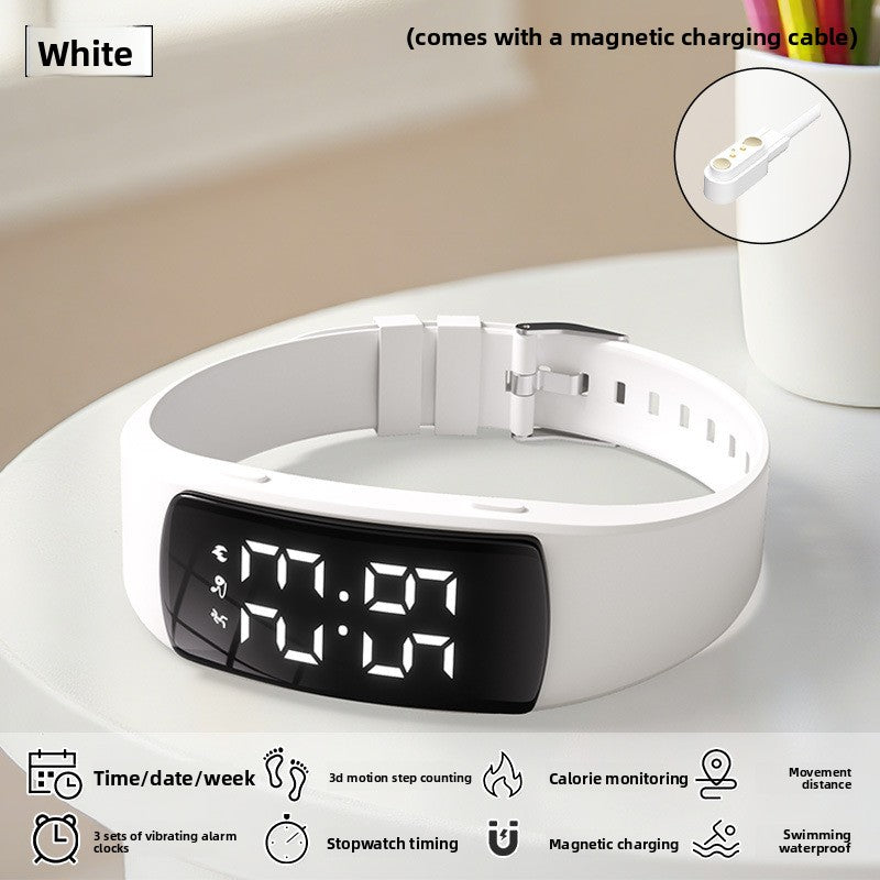 Simple Waterproof Fitness Watch with Step Counter