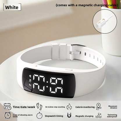 Simple Waterproof Fitness Watch with Step Counter