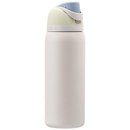 Owala FreeSip Insulated Stainless Steel Water Bottle with Straw, BPA-Free Sports Water Bottle, Great for Travel, 24 Oz, Shy Marshmallow