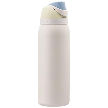 Owala FreeSip Insulated Stainless Steel Water Bottle with Straw, BPA-Free Sports Water Bottle, Great for Travel, 24 Oz, Shy Marshmallow