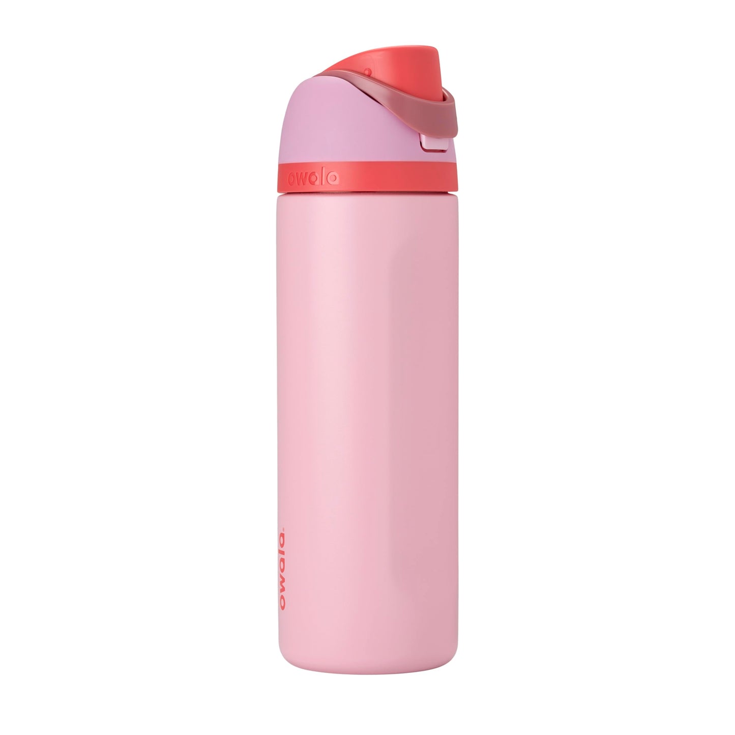 Owala FreeSip Insulated Stainless Steel Water Bottle with Straw, BPA-Free Sports Water Bottle, Great for Travel, 24 Oz, Shy Marshmallow