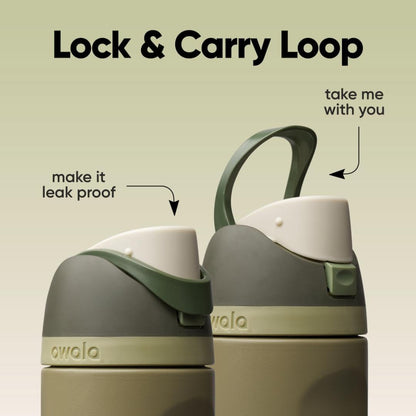 Owala FreeSip Insulated Stainless Steel Water Bottle with Straw, BPA-Free Sports Water Bottle, Great for Travel, 24 Oz, Shy Marshmallow