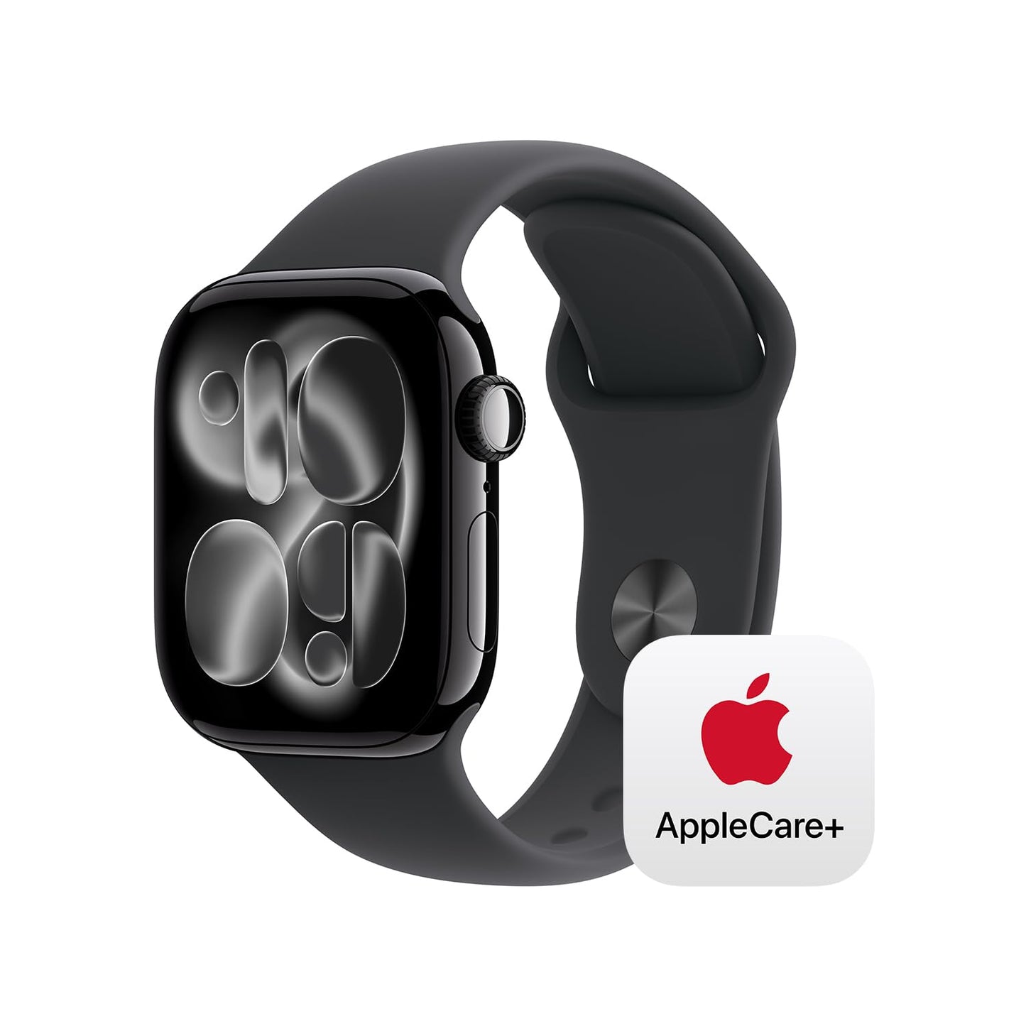 Apple Watch Series 11 [GPS 46mm] Smartwatch with Jet Black Aluminum Case with Black Sport Band - M/L. Sleep Score, Fitness Tracker, Health Monitoring, Always-On Display, Water Resistant