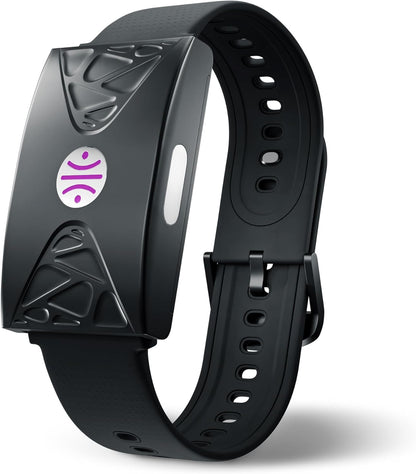 HEALBE GoBe U - Automatic Calorie Intake Smart Band, Energy Balance Insights, Hydration, Sleep, Stress, 24/7 Heart Rate, Neuroactivity, Free App, 5 ATM Waterproof - Black
