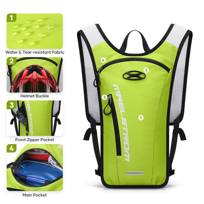 Maelstrom Running Hydration Vest, Hiking Backpack with 2L Water Bladder for Cycling Rave for Men Women