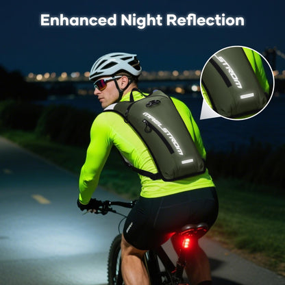 Maelstrom Running Hydration Vest, Hiking Backpack with 2L Water Bladder for Cycling Rave for Men Women