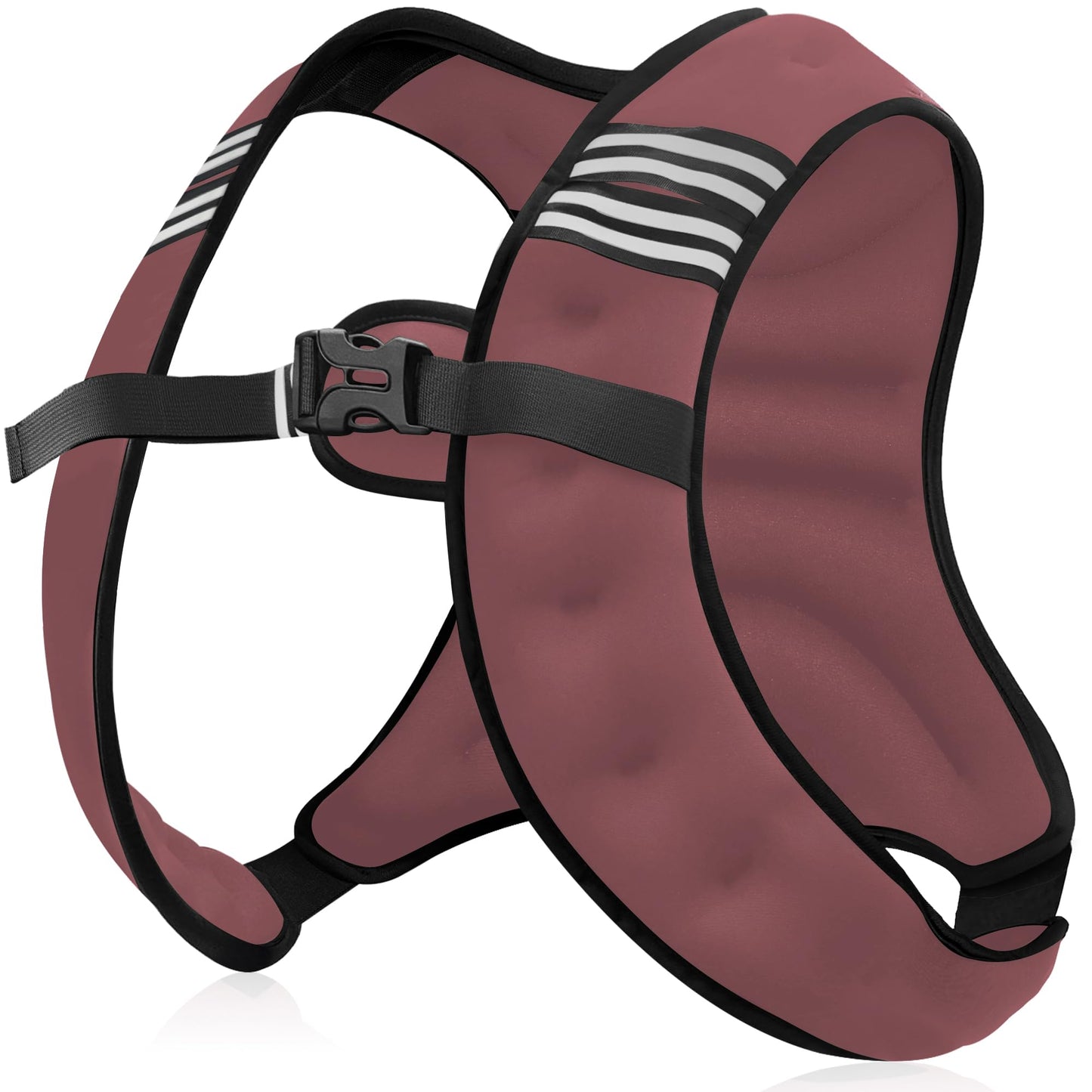 NATURELUX Weighted Vest Men or Women - 5/10/15/20/25/30lbs Weights with Reflective Stripe, Weighted Vest for Workout Equipment for Strength Training Running - Walking Weight Loss