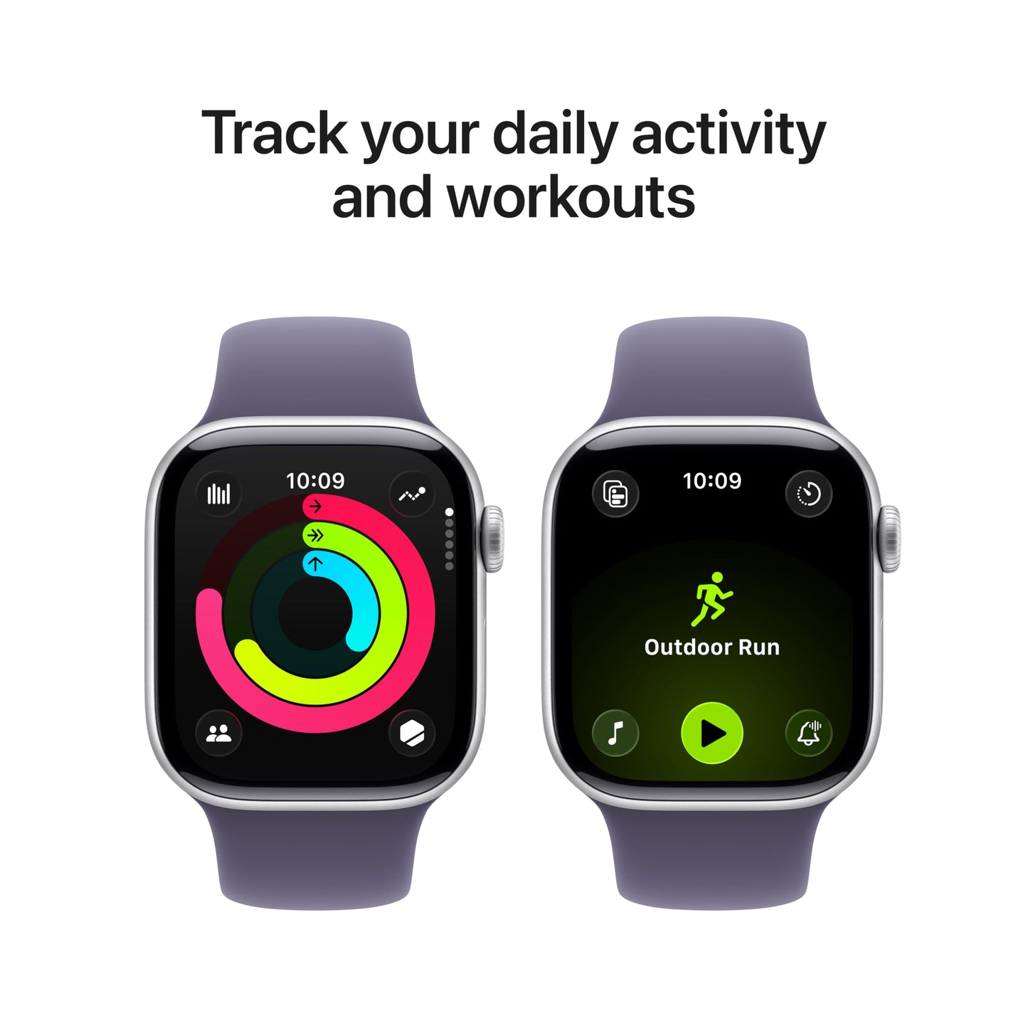 Apple Watch Series 11 [GPS 46mm] Smartwatch with Jet Black Aluminum Case with Black Sport Band - M/L. Sleep Score, Fitness Tracker, Health Monitoring, Always-On Display, Water Resistant