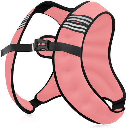 NATURELUX Weighted Vest Men or Women - 5/10/15/20/25/30lbs Weights with Reflective Stripe, Weighted Vest for Workout Equipment for Strength Training Running - Walking Weight Loss