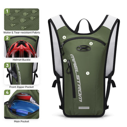Maelstrom Running Hydration Vest, Hiking Backpack with 2L Water Bladder for Cycling Rave for Men Women