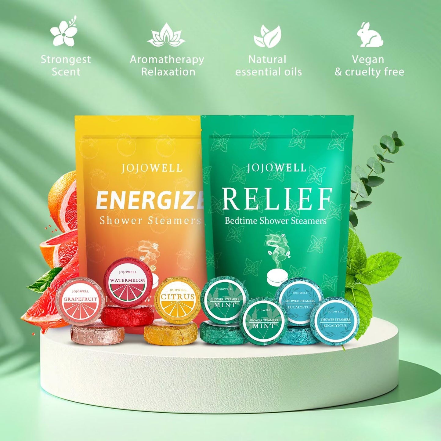 Shower Steamers Aromatherapy - 18 Pack Birthday Gifts for Women, Self Care, Valentines Day Gifts for Her Him Women Men Mom Wife Teens, Galentines Gift Set Relaxation Home SPA