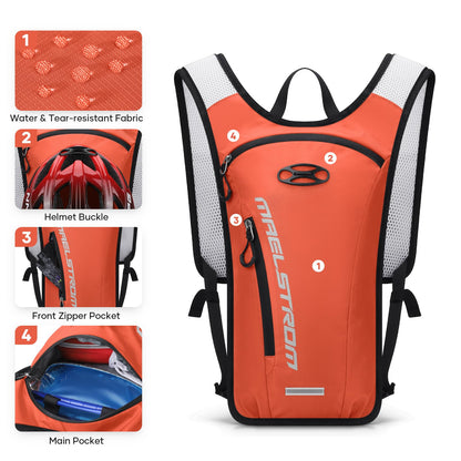 Maelstrom Running Hydration Vest, Hiking Backpack with 2L Water Bladder for Cycling Rave for Men Women