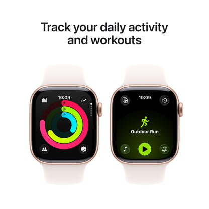 Apple Watch Series 11 [GPS 46mm] Smartwatch with Jet Black Aluminum Case with Black Sport Band - M/L. Sleep Score, Fitness Tracker, Health Monitoring, Always-On Display, Water Resistant