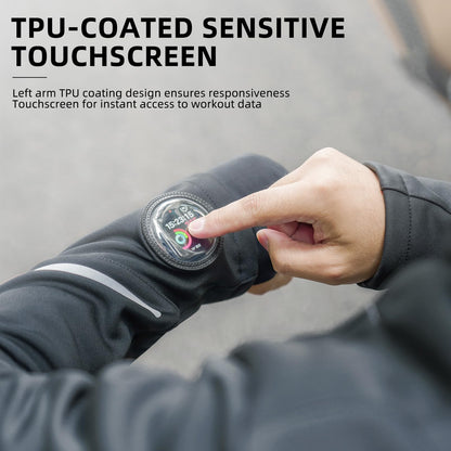 ROCKBROS Cycling Jackets for Men Winter Bike Jackets Thermal Windproof Jacket for Men Cold Weather Cycling Running Hiking