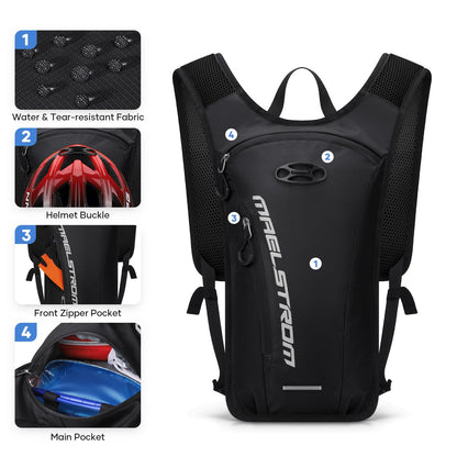 Maelstrom Running Hydration Vest, Hiking Backpack with 2L Water Bladder for Cycling Rave for Men Women