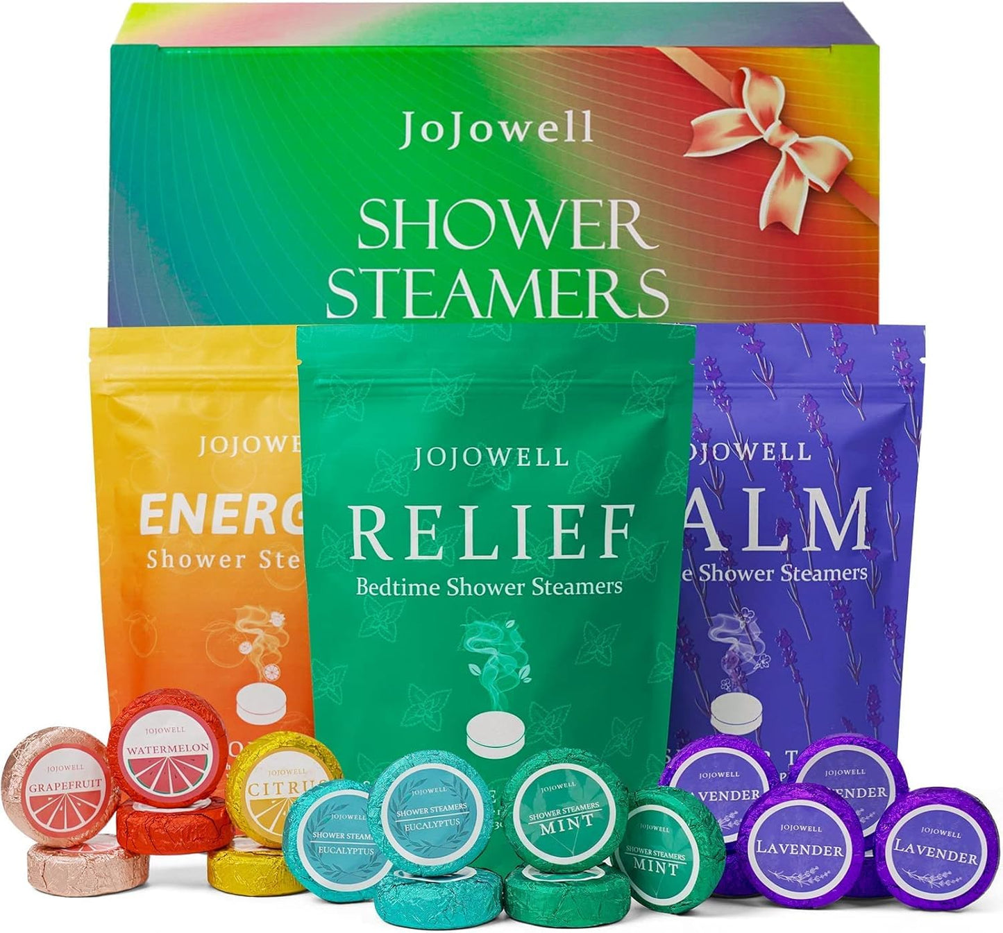 Shower Steamers Aromatherapy - 18 Pack Birthday Gifts for Women, Self Care, Valentines Day Gifts for Her Him Women Men Mom Wife Teens, Galentines Gift Set Relaxation Home SPA