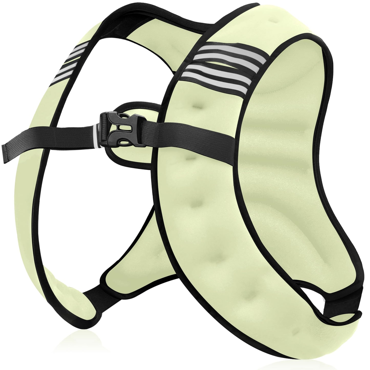 NATURELUX Weighted Vest Men or Women - 5/10/15/20/25/30lbs Weights with Reflective Stripe, Weighted Vest for Workout Equipment for Strength Training Running - Walking Weight Loss