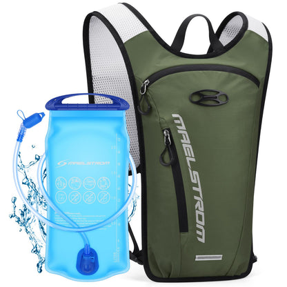 Maelstrom Running Hydration Vest, Hiking Backpack with 2L Water Bladder for Cycling Rave for Men Women