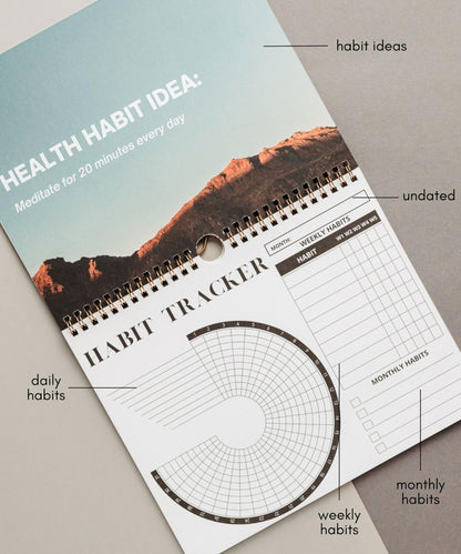 Lamare 2026 Habit Tracker Calendar – Premium Daily Habit Tracker Journal and Goal Board, Workout Motivation & Productivity Tool
