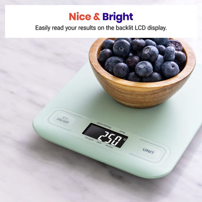 Etekcity Smart Food Kitchen Scale with Nutritional Calculator, Free App with 19 Nutrients Tracking, Calorie, Marco, Digital grams and ounces for weight loss, Premium Stainless Steel, 11lb