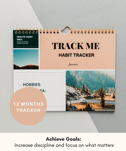 Lamare 2026 Habit Tracker Calendar – Premium Daily Habit Tracker Journal and Goal Board, Workout Motivation & Productivity Tool