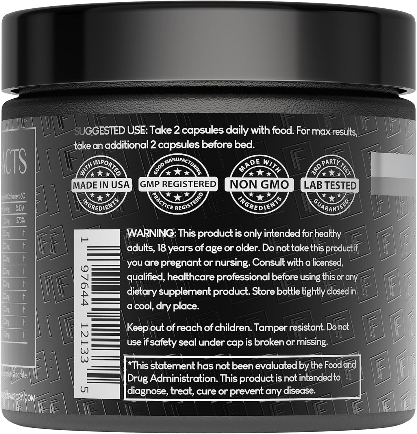 Formulation Factory Self Obsessed 10 in 1 Masculinity Maximizer Supplement, Shilajit for Men, Tongkat Ali, Ashwaganda, Fenugreek Muscle Growth, Energy, Drive, Strength, Recovery 2 Month (Pack of 1)