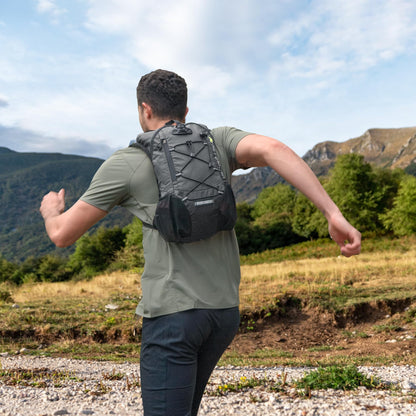 Lightweight Hydration Backpack, Running Backpack with 2L Water Bladder, Hydro Water Daypack for Cycling Hiking Rave for Men Women