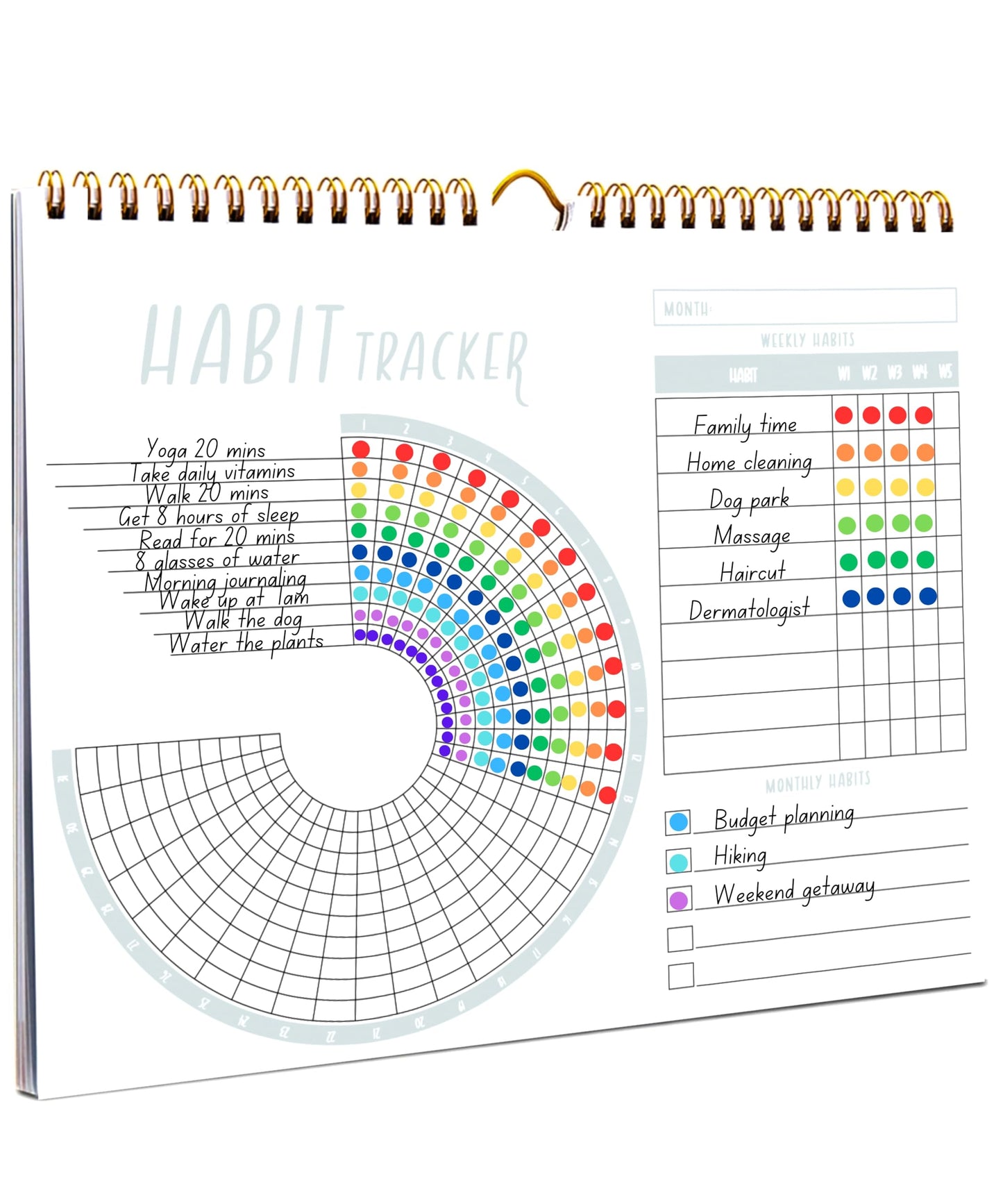 Lamare 2026 Habit Tracker Calendar – Premium Daily Habit Tracker Journal and Goal Board, Workout Motivation & Productivity Tool