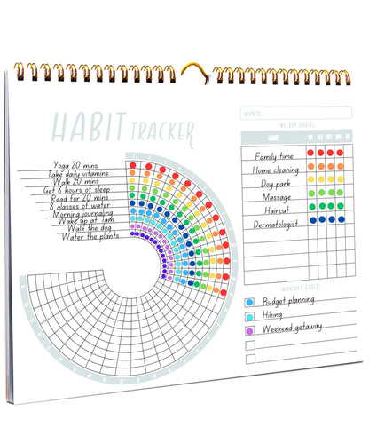 Lamare 2026 Habit Tracker Calendar – Premium Daily Habit Tracker Journal and Goal Board, Workout Motivation & Productivity Tool