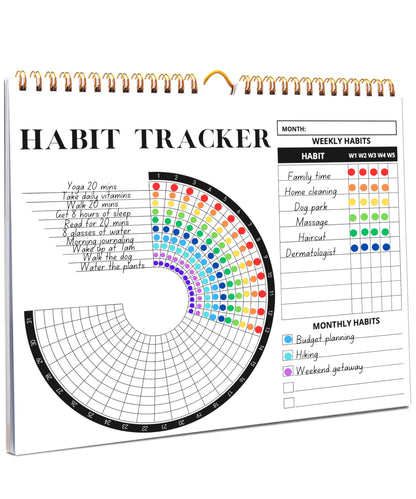 Lamare 2026 Habit Tracker Calendar – Premium Daily Habit Tracker Journal and Goal Board, Workout Motivation & Productivity Tool