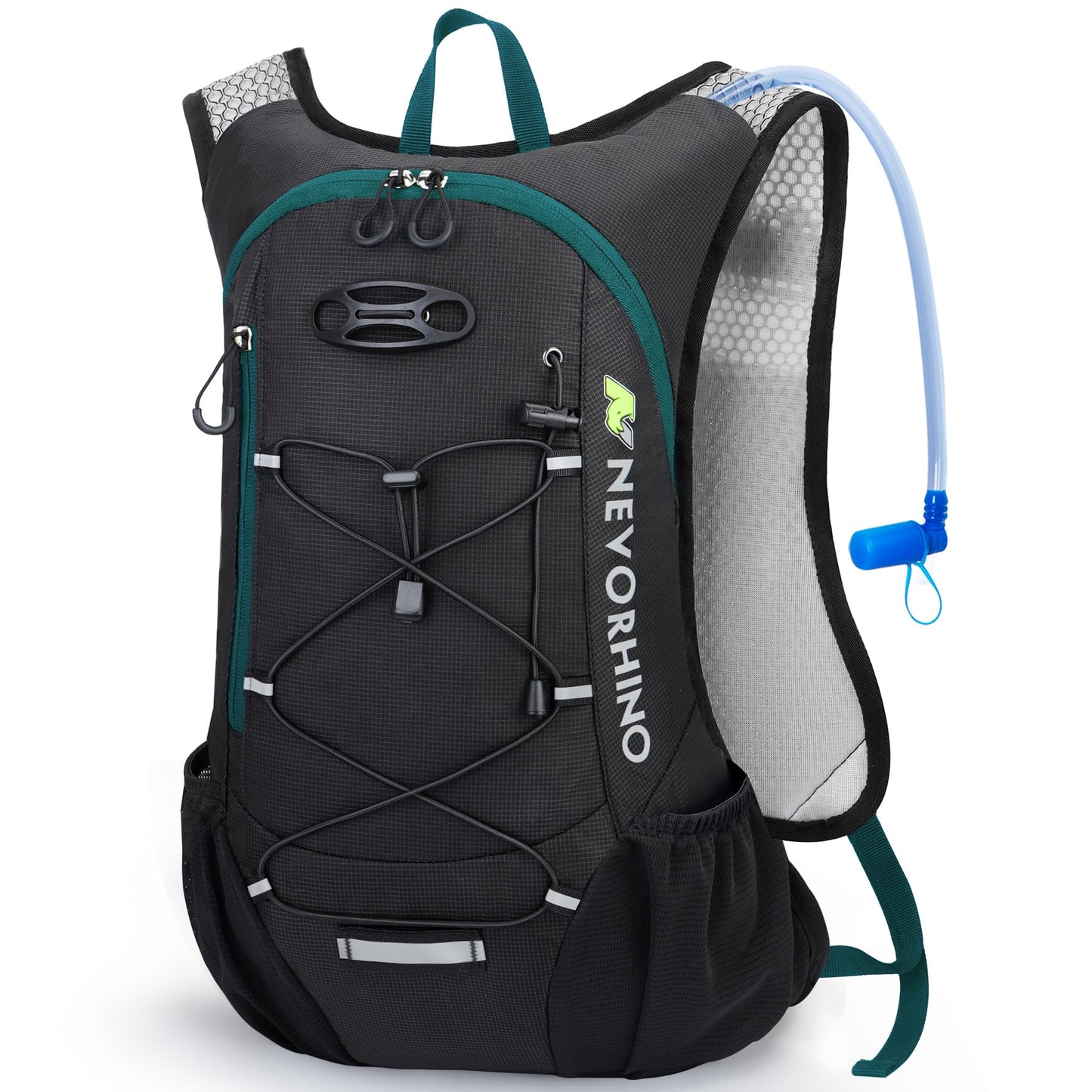 Lightweight Hydration Backpack, Running Backpack with 2L Water Bladder, Hydro Water Daypack for Cycling Hiking Rave for Men Women