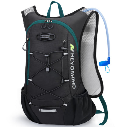 Lightweight Hydration Backpack, Running Backpack with 2L Water Bladder, Hydro Water Daypack for Cycling Hiking Rave for Men Women
