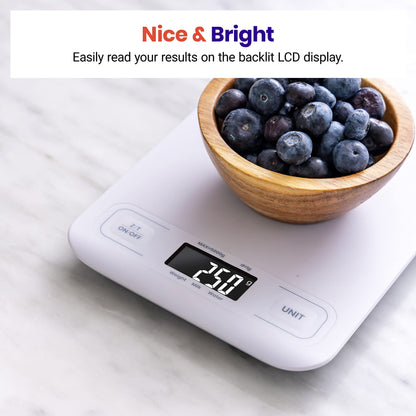 Etekcity Smart Food Kitchen Scale with Nutritional Calculator, Free App with 19 Nutrients Tracking, Calorie, Marco, Digital grams and ounces for weight loss, Premium Stainless Steel, 11lb