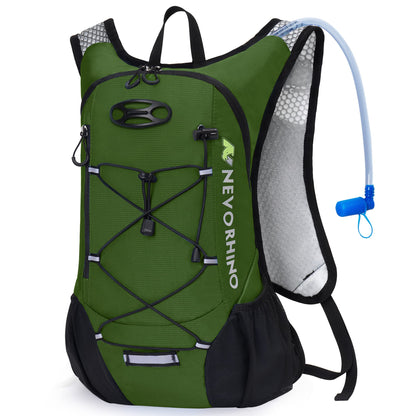 Lightweight Hydration Backpack, Running Backpack with 2L Water Bladder, Hydro Water Daypack for Cycling Hiking Rave for Men Women