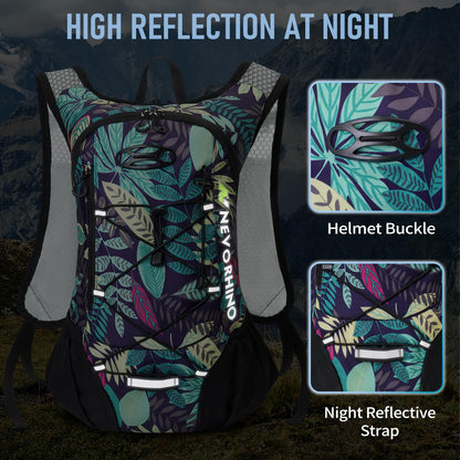 Lightweight Hydration Backpack, Running Backpack with 2L Water Bladder, Hydro Water Daypack for Cycling Hiking Rave for Men Women