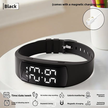 Simple Waterproof Fitness Watch with Step Counter