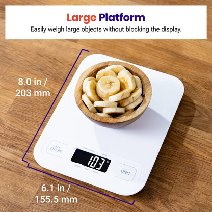 Etekcity Smart Food Kitchen Scale with Nutritional Calculator, Free App with 19 Nutrients Tracking, Calorie, Marco, Digital grams and ounces for weight loss, Premium Stainless Steel, 11lb