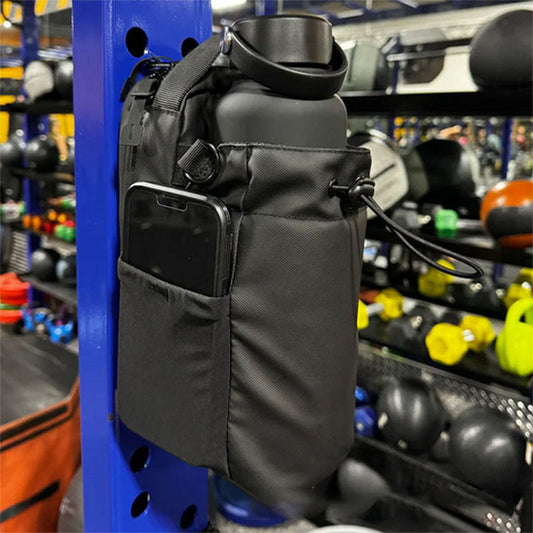 Magnetic Gym Water Bottle Bag ? Hands-Free Workout Storage