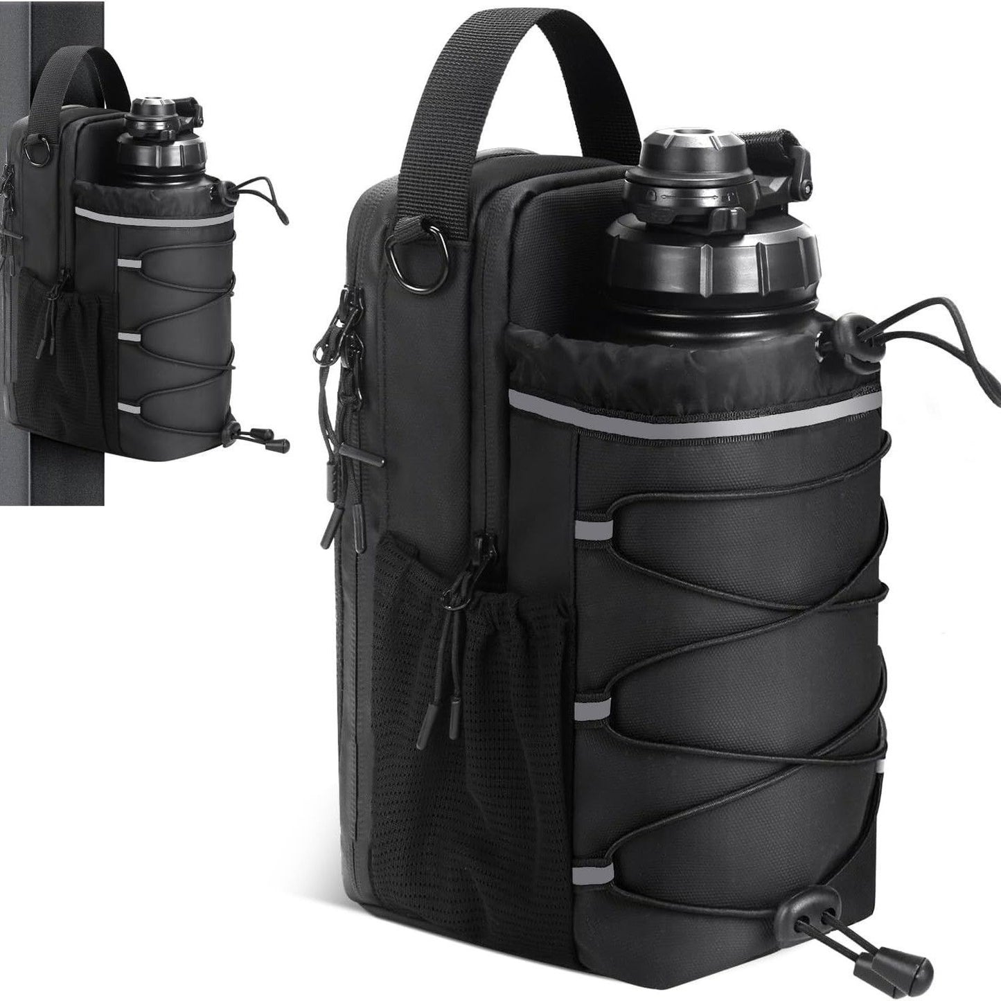 Magnetic Gym Water Bottle Bag ? Hands-Free Workout Storage